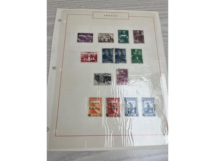including many nice and early sets. Plus Angola and Portuguese India used stamps. Large quantity. Please view.